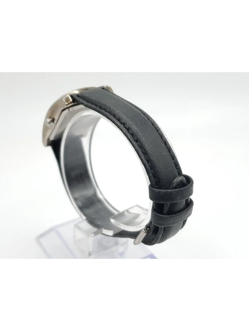 Nine West Quartz 27mm Womens Watch New Battery Silver Tone Rectangle